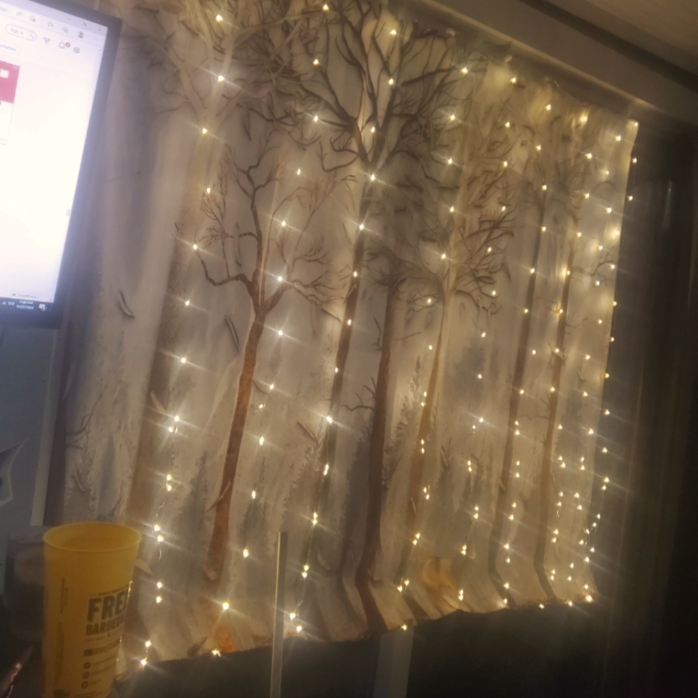 Tapestry with lights 48 x 56 with remote